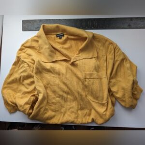 J.Peterman shirtsleeve spread collar knit polo